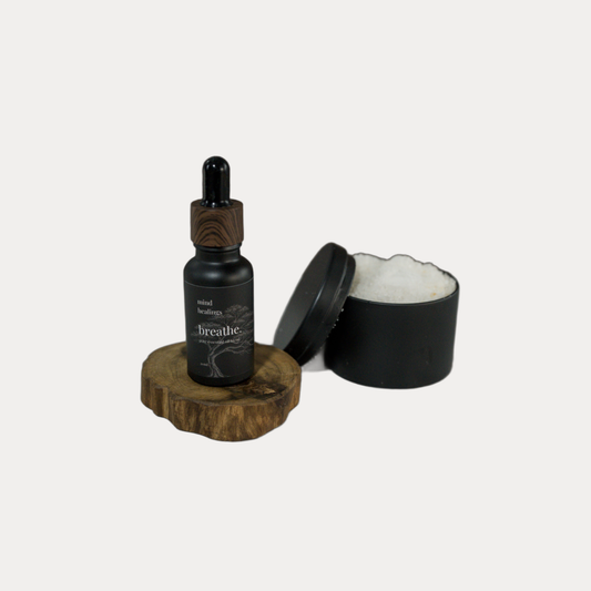 breathe. natural salt scrub